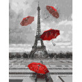 Картина за номерами "Улюблений Париж" Ідейка KHO3622 35х45 см Ідейка Арт:23380