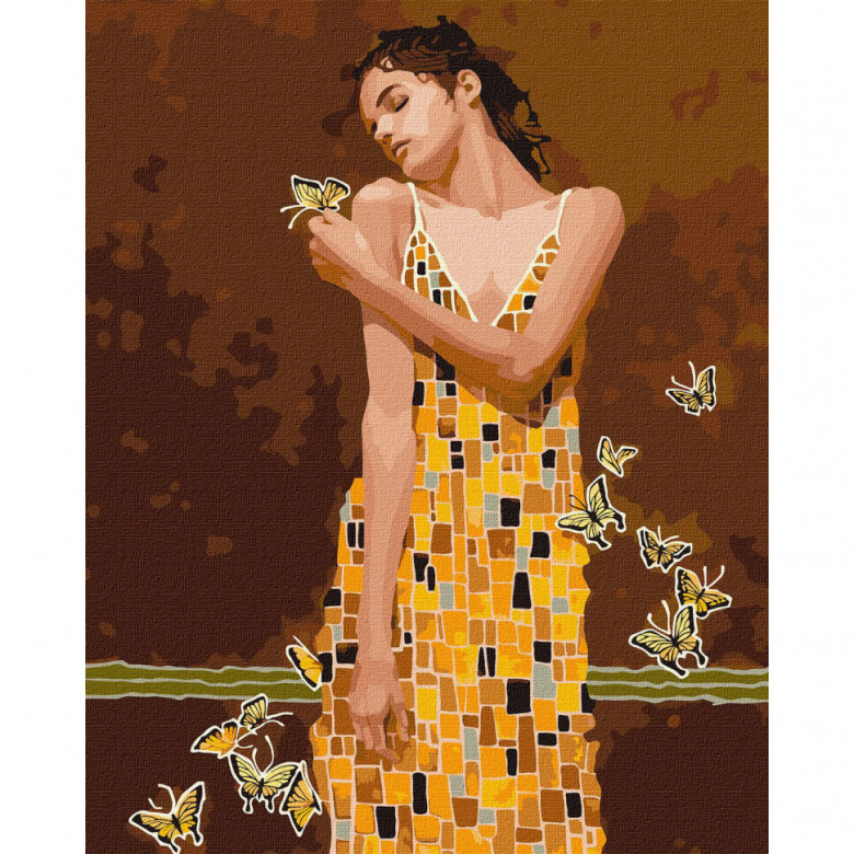Картина за номерами "В обіймах метеликів" ©tolstukhin artem Ідейка KHO2600 40х50 см Ідейка Арт:26631