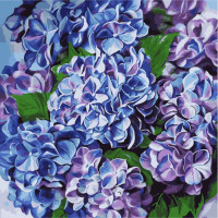 Картина за номерами "Яскрава гортензія" KHO2079, 40х40см Ідейка Арт:7761 Картина за номерами "Яскрава гортензія" KHO2079, 40х40см Ідейка Арт:7761