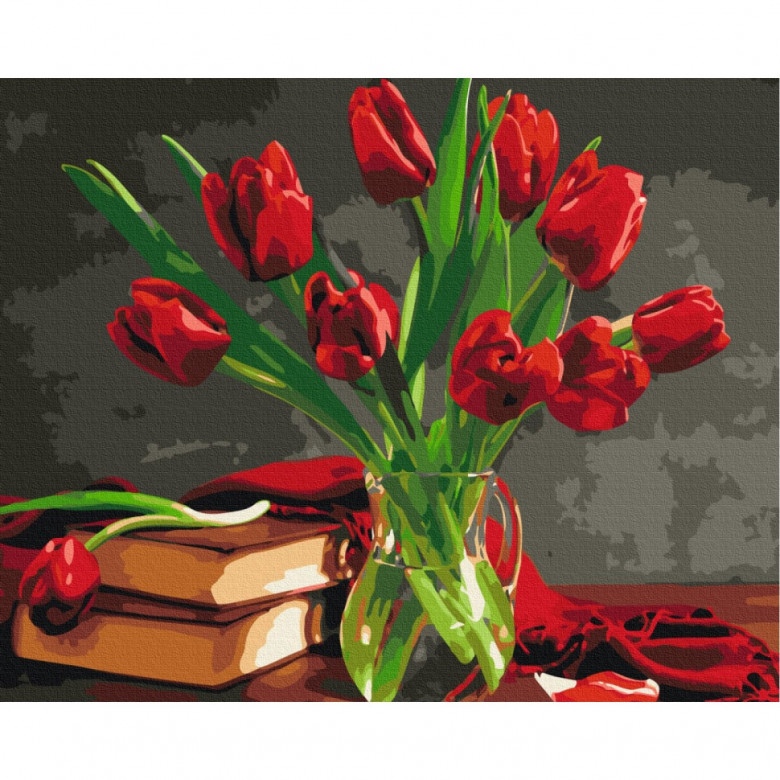 Картина за номерами "Букет тюльпанів" Brushme BS8115 40х50 см Brushme Арт:28922