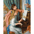 Картина за номерами "Дві дівчини за фортепіано" ©Pierre-Auguste Renoir Ідейка KHO2664 40х50 см Ідейка Арт:29446