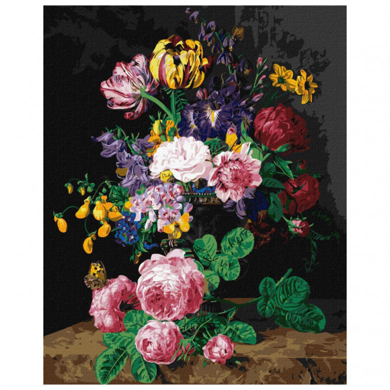 Картина за номерами  "Квітковий аромат" ©Henriette Geertruida Knip Ідейка KHO2048 40х50 см Ідейка Арт:29967