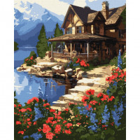 Картина за номерами "Будиночок біля моря" ©art_selena_ua KHO6325 40х50 см Ідейка Ідейка Арт:31805