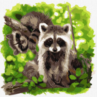 Картина за номерами  "Смугасті друзі" Ідейка KHO4379 40х40 см   Ідейка Арт:28906 Картина за номерами  "Смугасті друзі" Ідейка KHO4379 40х40 см   Ідейка Арт:28906