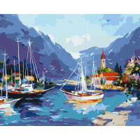Картина за номерами "У морській бухті" ©BOND Tetiana Ідейка KHO2770 40х50 см Ідейка Арт:30820