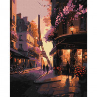 Набір картин за номерами 2 в 1 Ідейка "Французькі вулички" 40х50 KHO2198 та "Ранкова прогулянка" 40х40 KHO2540 Ідейка Арт:35180