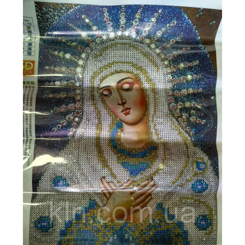 Купить Вышивка стразами Икона Девы Марии 34 х 24 см (арт. PR550)