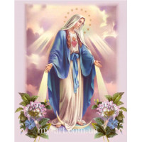 Купить Алмазная мозаика круглые стразы 40 х 50 см на подрамнике Дева Мария (арт. AR-3148) без коробки Купить Алмазная мозаика круглые стразы 40 х 50 см на подрамнике Дева Мария (арт. AR-3148) без коробки