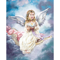 Купить Алмазная мозаика Ангелок на небесах 40 х 50 см (арт. FS810) Купить Алмазная мозаика Ангелок на небесах 40 х 50 см (арт. FS810)