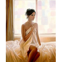 Купить Алмазная вышивка DIY Девушка в раздумьях 30 х 40 см (арт. FR101) Купить Алмазная вышивка DIY Девушка в раздумьях 30 х 40 см (арт. FR101)