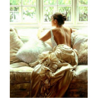 Купить Алмазная вышивка DIY Девушка у окна 30 х 40 см (арт. FR103) Купить Алмазная вышивка DIY Девушка у окна 30 х 40 см (арт. FR103)