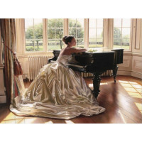 Купить Алмазная вышивка Девушка у рояля 40 х 30 см (арт. FS151) Купить Алмазная вышивка Девушка у рояля 40 х 30 см (арт. FS151)