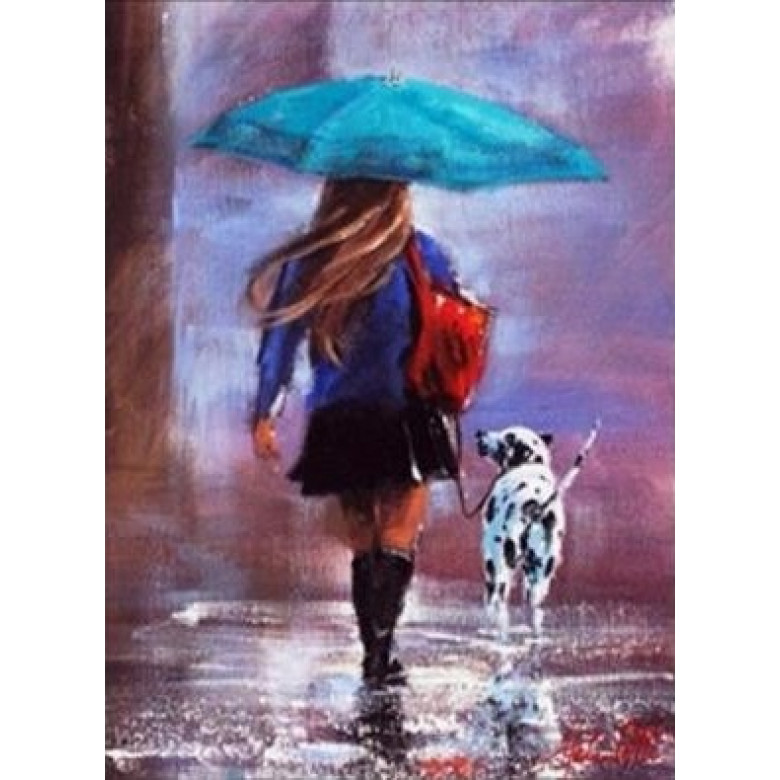 Купить Алмазная вышивка Прогулка с другом 30 х 40 см (арт. FS362)