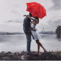 Купить Набор алмазной вышивки Влюбленные под зонтом 30 х 30 см (арт. FS366) Купить Набор алмазной вышивки Влюбленные под зонтом 30 х 30 см (арт. FS366)