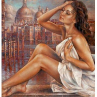 Купить Набор алмазной вышивки Отдыхая у окна 30 х 30 см (арт. FS381) Купить Набор алмазной вышивки Отдыхая у окна 30 х 30 см (арт. FS381)