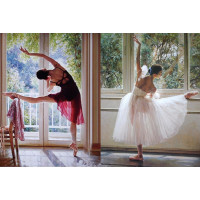 Купить Набор алмазной мозаики Утонченные балерины 50 х 40 см (арт. FS499) Купить Набор алмазной мозаики Утонченные балерины 50 х 40 см (арт. FS499)