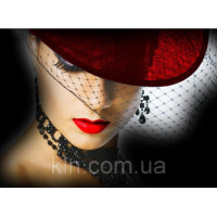 Купить Картина с алмазной вышивки 30 х 45 см Дама в красном (арт. FS723) полная выкладка Купить Картина с алмазной вышивки 30 х 45 см Дама в красном (арт. FS723) полная выкладка