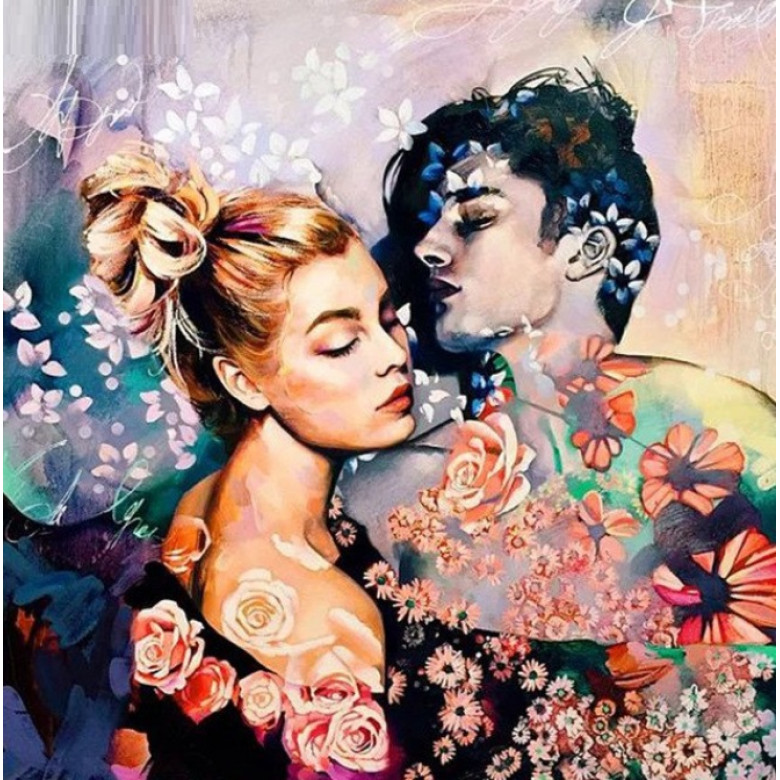 Купить Набор алмазной мозаики Нежность первой любви 40 х 40 см (арт. FS793)