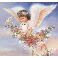 Купить Алмазная мозаика MyArt Ангел с небес 40 х 40 см (арт. FS800) полная выкладка Купить Алмазная мозаика MyArt Ангел с небес 40 х 40 см (арт. FS800) полная выкладка