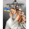 Купить Алмазная мозаика 50 х 40 см Девушка и самолет Мечта (арт. TN1206)