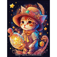 Купить Алмазная вышивка круглые стразы 40 х 50 см на подрамнике Котик из создвездия (арт. AR-3117) без коробки Купить Алмазная вышивка круглые стразы 40 х 50 см на подрамнике Котик из создвездия (арт. AR-3117) без коробки