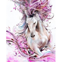 Купить Алмазная вышивка круглые стразы 40 х 50 см на подрамнике Волшебный единорог (арт. AR-3145) без коробки Купить Алмазная вышивка круглые стразы 40 х 50 см на подрамнике Волшебный единорог (арт. AR-3145) без коробки
