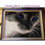 Купить Алмазная вышивка без коробки MyArt Кошачий взгляд 40 х 50 см (арт. MA474)
