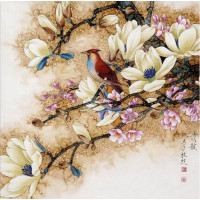 Купить Алмазная вышивка Птица на ветке 30*30 см (арт. FS009) Купить Алмазная вышивка Птица на ветке 30*30 см (арт. FS009)