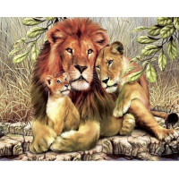 Купить Алмазная вышивка Львиный прайд 30 х 40 см (арт. FS112) Купить Алмазная вышивка Львиный прайд 30 х 40 см (арт. FS112)