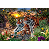 Купить Набор алмазной вышивки Два тигра 20 х 25 см (арт. FS186) Купить Набор алмазной вышивки Два тигра 20 х 25 см (арт. FS186)