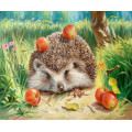 Купить Алмазная вышивка Ежик в саду 20 х 30 см (арт. FS155)