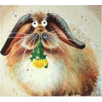 Купить Алмазная вышивка Вкусный одуванчик 30 х 30 см (арт. FS219) DIY Купить Алмазная вышивка Вкусный одуванчик 30 х 30 см (арт. FS219) DIY