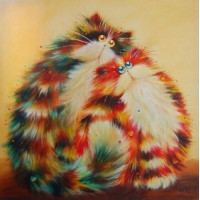 Купить Алмазная вышивка Семья рыжих котов 30 х 30 см (арт. FS221) Купить Алмазная вышивка Семья рыжих котов 30 х 30 см (арт. FS221)