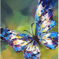 Купить Алмазная вышивка Мерцание бабочки 30 х 30 см (арт. FS254) DIY Купить Алмазная вышивка Мерцание бабочки 30 х 30 см (арт. FS254) DIY