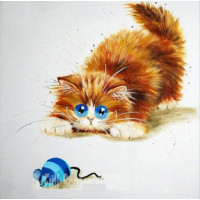 Купить Алмазная вышивка Кошки-мышки 30 х 30 см (арт. FS309) серия "Котомир" Купить Алмазная вышивка Кошки-мышки 30 х 30 см (арт. FS309) серия "Котомир"