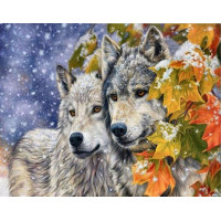 Купить Алмазная живопись Волчья любовь 40 х 30 см (арт. FS318) Купить Алмазная живопись Волчья любовь 40 х 30 см (арт. FS318)
