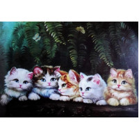 Купить Алмазная вышивка Котята 30 х 40 см (арт. FS323) Купить Алмазная вышивка Котята 30 х 40 см (арт. FS323)