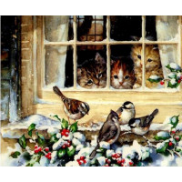 Купить Набор алмазной вышивки Любопытные котята 30 х 40 см (арт. FS433) Купить Набор алмазной вышивки Любопытные котята 30 х 40 см (арт. FS433)