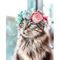 Купить Набір алмазної мозаїки Кошеня у квітах 40 х 30 см (арт. FS837) Купить Набір алмазної мозаїки Кошеня у квітах 40 х 30 см (арт. FS837)