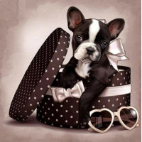 Купить Алмазная вышивка квадратные камни Сладкий щеночек 40 х 40 см (арт. FS842) Купить Алмазная вышивка квадратные камни Сладкий щеночек 40 х 40 см (арт. FS842)