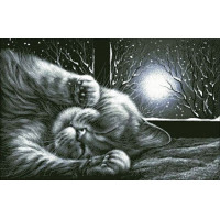 Купить Алмазная вышивка квадратные камни 45 х 30 см Спящий котик (арт. FS897) Купить Алмазная вышивка квадратные камни 45 х 30 см Спящий котик (арт. FS897)