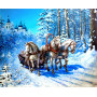 Купить Алмазная вышивка Волна лошадей 30*40 см (арт. FS973)