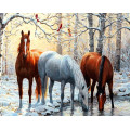 Купить Алмазная вышивка MyArt Тройка лошадей 40 х 50 см (арт. FS477)