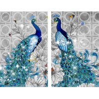 Купить Алмазная вышивка Диптих. Пара павлинов 2 х 40 х 27 см (арт. PR054) Купить Алмазная вышивка Диптих. Пара павлинов 2 х 40 х 27 см (арт. PR054)