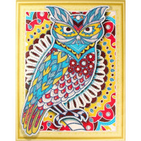 Купить Алмазная вышивка Зоркая сова 40 х 50 см (арт. PR862) частичная выкладка Купить Алмазная вышивка Зоркая сова 40 х 50 см (арт. PR862) частичная выкладка