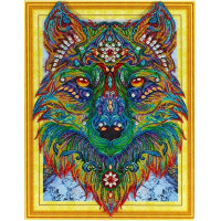 Купить Алмазная вышивка Яркий волк 40 х 50 см (арт. PR865) частичная выкладка Купить Алмазная вышивка Яркий волк 40 х 50 см (арт. PR865) частичная выкладка