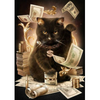Купить Алмазная мозаика Денежный кот 20 х 30 см (арт. FS430) Купить Алмазная мозаика Денежный кот 20 х 30 см (арт. FS430)