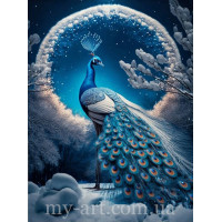 Купить Алмазная вышивка на подрамнике 40 х 50 см Ночной павлин (арт. TN1212) Купить Алмазная вышивка на подрамнике 40 х 50 см Ночной павлин (арт. TN1212)