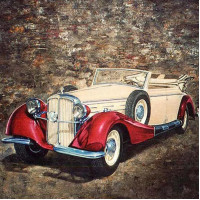 Алмазная вышивка Машина