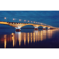 Купить Алмазная вышивка Мост при свете фонарей 40 х 30 см (арт. FS255) Купить Алмазная вышивка Мост при свете фонарей 40 х 30 см (арт. FS255)